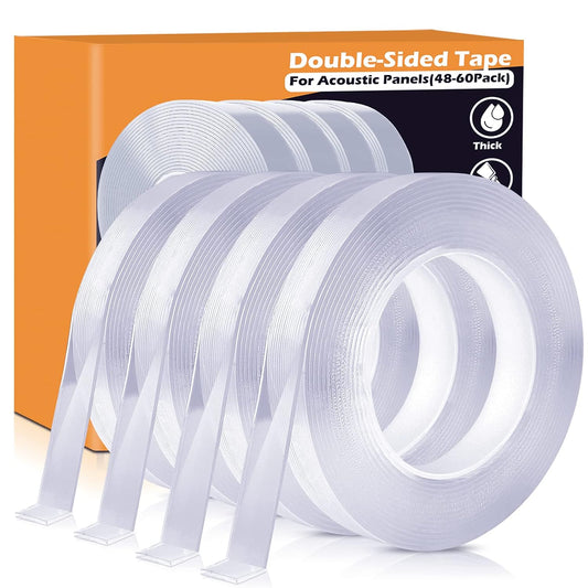 الشريط نانو ماجيك اللاصق المقاوم للانزلاق، ذو وجهين، قابل للغسل، بدون أثر