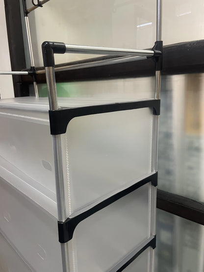 خزانة و منظم أحذية بسبع طوابق مع علاقة