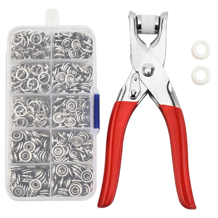 مجموعة الخياطة الذكية ( آلة خياطة صغيرة محمولة + كماشة تركيب الازرار المعدنية )